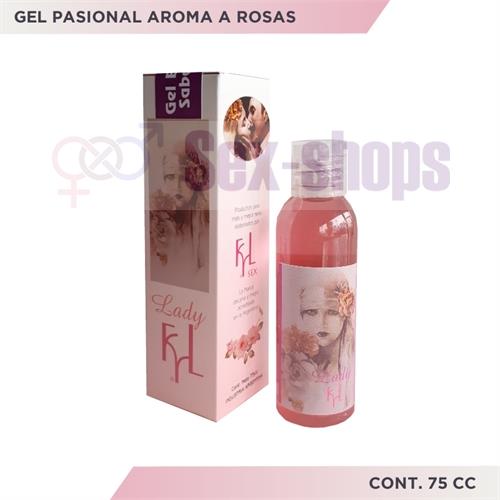 Gel Pasional aroma a rosas 75cc